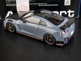 AutoArt Nissan 2017 GT-R R35 Nismo Gray 1:18 – Modello da collezione pressofuso