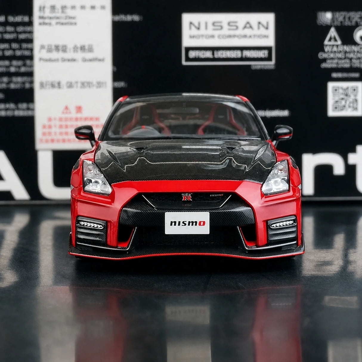 AutoArt Nissan 2017 GT-R R35 Nismo Red 1:18 – Modello da collezione in pressofuso