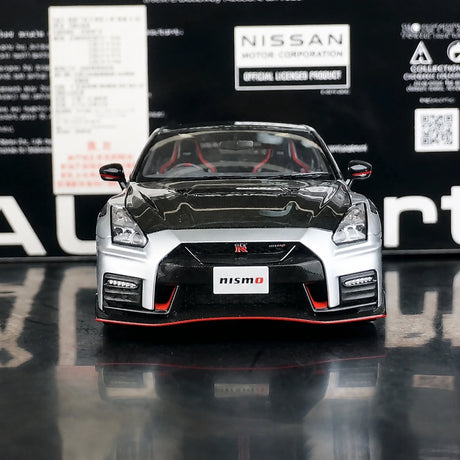 AutoArt Nissan 2017 GT-R R35 Nismo Silberne 1:18 – Sammelobjekte aus Druckguss