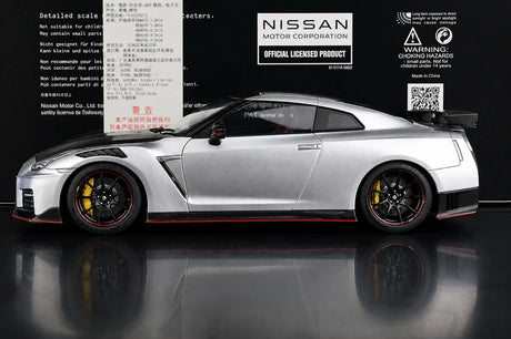 AutoArt Nissan 2017 GT-R R35 Nismo Silberne 1:18 – Sammelobjekte aus Druckguss