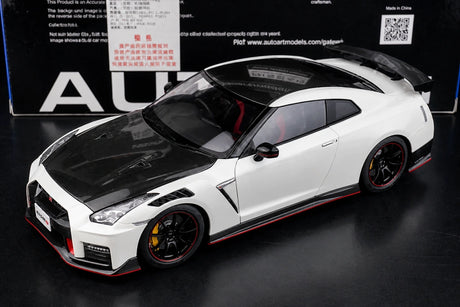AutoArt Nissan 2017 GT-R R35 Nismo White 1:18 – Sammelobjekt aus Druckguss