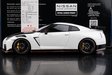 AutoArt Nissan 2017 GT-R R35 Nismo White 1:18 – Sammelobjekt aus Druckguss