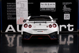 AutoArt Nissan 2017 GT-R R35 Nismo White 1:18 – Modello da collezione pressofuso
