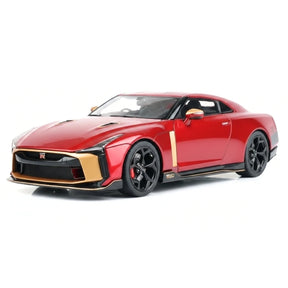 [AutoArt] 1:18 Nissan 2018 GT-R50 by Italdesign Gold Red Model Car Die-Cast