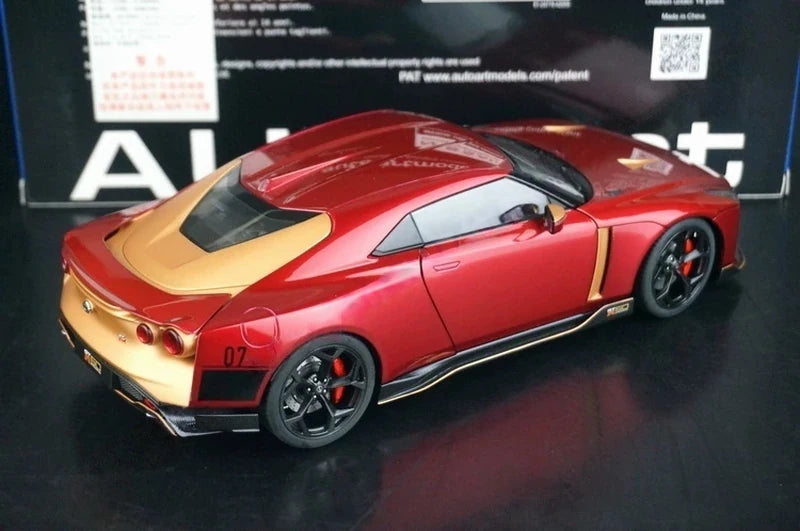 [AutoArt] 1:18 Nissan 2018 GT-R50 by Italdesign Gold Red Model Car Die-Cast