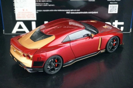 [AutoArt] 1:18 Nissan 2018 GT-R50 by Italdesign Gold Red Model Car Die-Cast