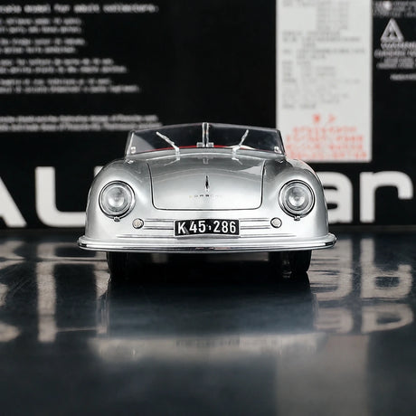 [AutoArt] 1:18 Porsche 1948 356 Nr.1 Roadster Auto Modello Argento in Pressofuso