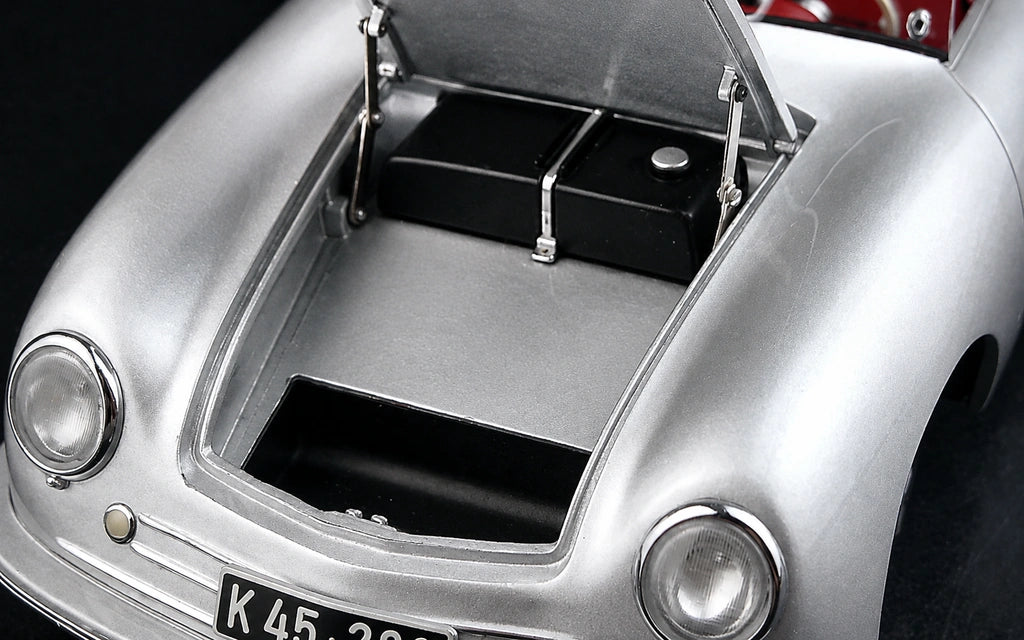 [AutoArt] 1:18 Porsche 1948 356 Nr.1 Roadster Auto Modello Argento in Pressofuso