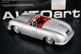 [AutoArt] 1:18 Porsche 1948 356 Nr.1 Roadster Auto Modello Argento in Pressofuso