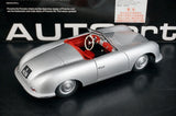 [AutoArt] 1:18 Porsche 1948 356 Nr.1 Roadster Auto Modello Argento in Pressofuso