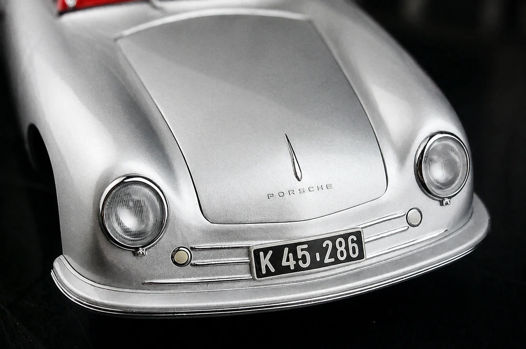 [AutoArt] 1:18 Porsche 1948 356 Nr.1 Roadster Auto Modello Argento in Pressofuso