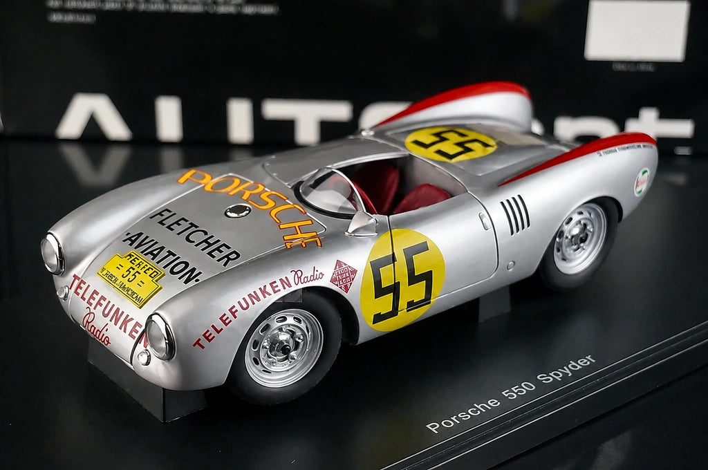 1:18 Porsche 1954 550 1500 RS Spyder Carrera Panamericana modello #55 di AutoArt - vista 2