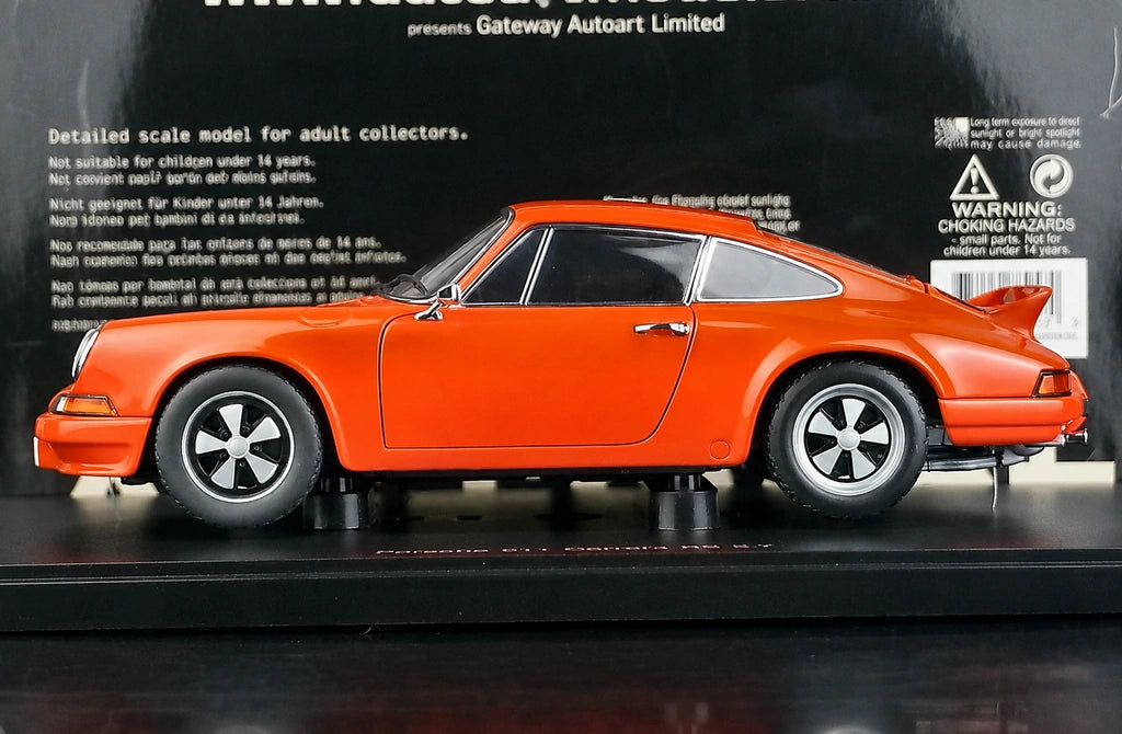 [AutoArt] 1:18 Porsche 1973 911 Carrera RS Modello Arancione 2.7 Metal in Metallo