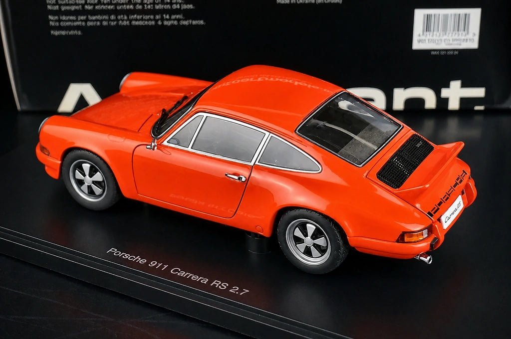 [AutoArt] 1:18 Porsche 1973 911 Carrera RS Modello Arancione 2.7 Metal in Metallo