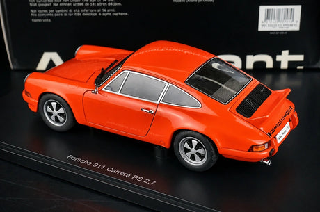 [AutoArt] 1:18 Porsche 1973 911 Carrera RS Modello Arancione 2.7 Metal in Metallo