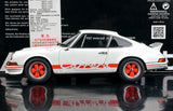 [AutoArt] 1:18 Porsche 1973 911 Carrera RS Modello bianco 2.7 Auto in Metallo Pressofuso