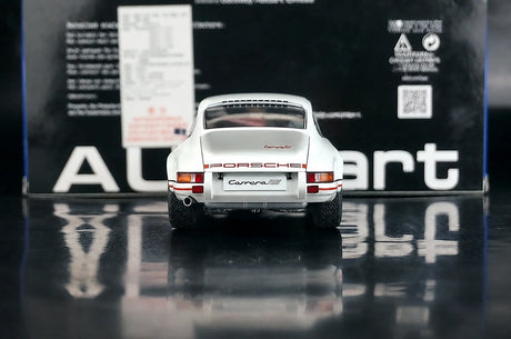 [AutoArt] 1:18 Porsche 1973 911 Carrera RS Modello bianco 2.7 Auto in Metallo Pressofuso