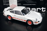 [AutoArt] 1:18 Porsche 1973 911 Carrera RS Modello bianco 2.7 Auto in Metallo Pressofuso