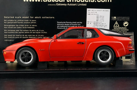 [AutoArt] 1:18 Porsche 1981 924 Carrera GT Modello Rosso di auto in metallo pressofuso