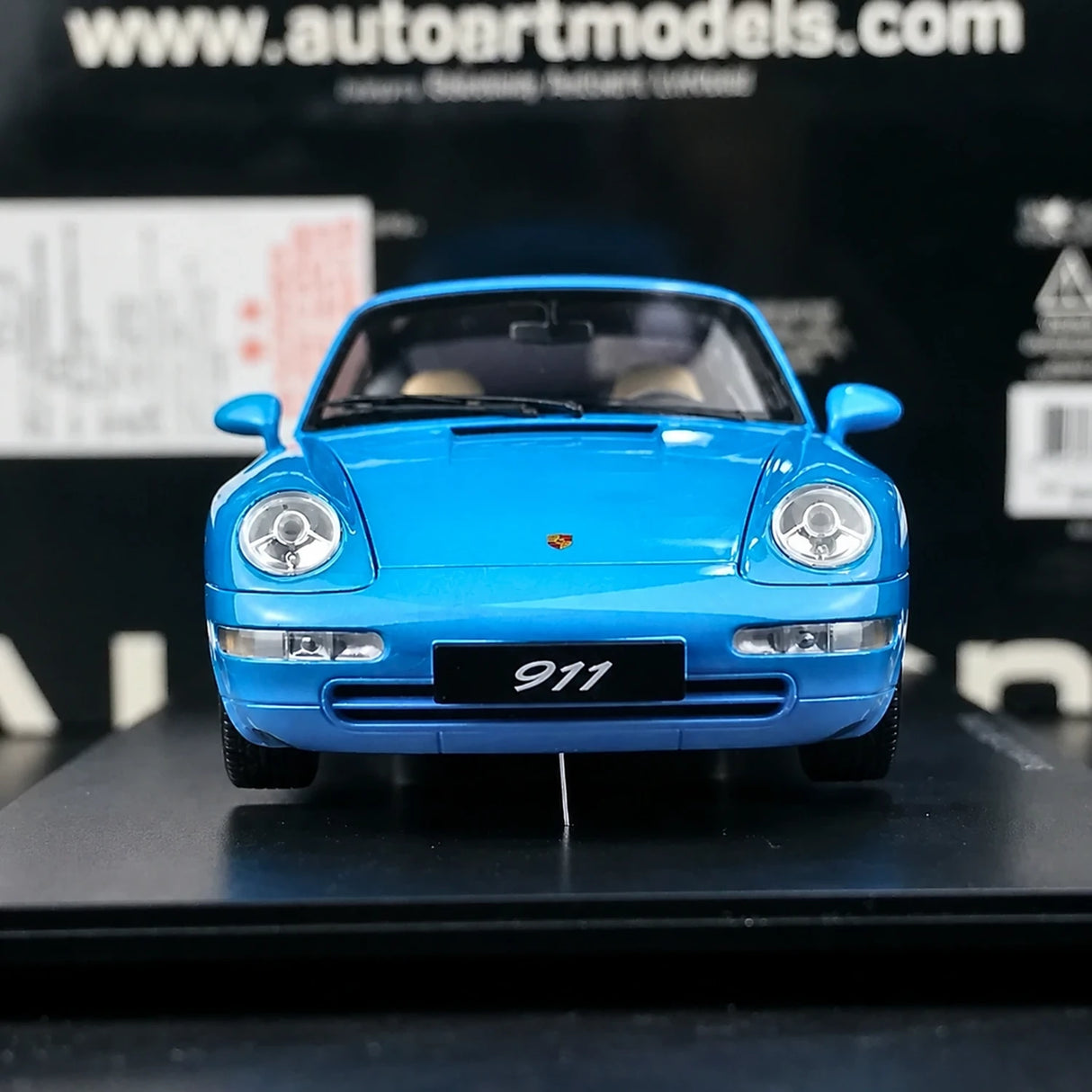 [AutoArt] 1:18 Porsche 1995 911 993 Carrera Modello Blu di Automobili Pressofuso