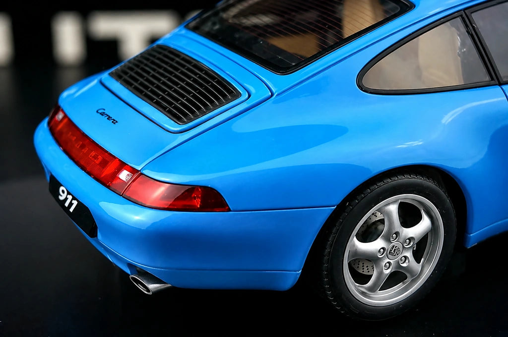 [AutoArt] 1:18 Porsche 1995 911 993 Carrera Modello Blu di Automobili Pressofuso