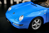 [AutoArt] 1:18 Porsche 1995 911 993 Carrera Modello Blu di Automobili Pressofuso