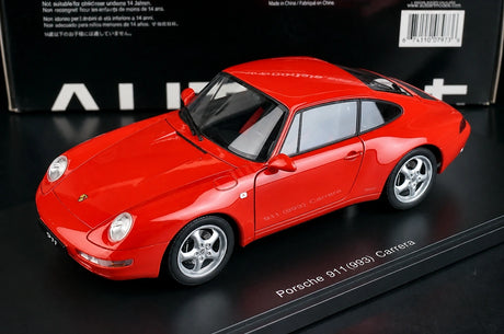 [AutoArt] 1:18 Porsche 1995 911 993 Carrera Modello Rosso di auto in metallo pressofuso