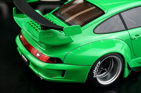 [AutoArt] 1:18 Porsche 1995 911 993 RWB Modello di auto widebody verde in metallo pressofuso