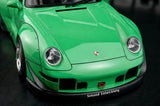 [AutoArt] 1:18 Porsche 1995 911 993 RWB Modello di auto widebody verde in metallo pressofuso