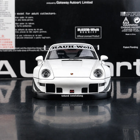 [AutoArt] 1:18 Porsche 1995 911 993 RWB Modello Bianco a Carrozzeria Larga in Pressofuso