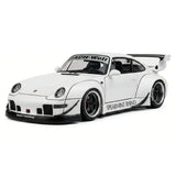 [AutoArt] 1:18 Porsche 1995 911 993 RWB Modello Bianco a Carrozzeria Larga in Pressofuso