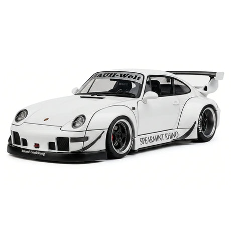 [AutoArt] 1:18 Porsche 1995 911 993 RWB Modello Bianco a Carrozzeria Larga in Pressofuso