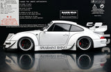[AutoArt] 1:18 Porsche 1995 911 993 RWB Modello Bianco a Carrozzeria Larga in Pressofuso