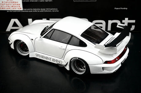 [AutoArt] 1:18 Porsche 1995 911 993 RWB Modello Bianco a Carrozzeria Larga in Pressofuso