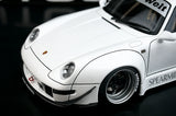 [AutoArt] 1:18 Porsche 1995 911 993 RWB Modello Bianco a Carrozzeria Larga in Pressofuso