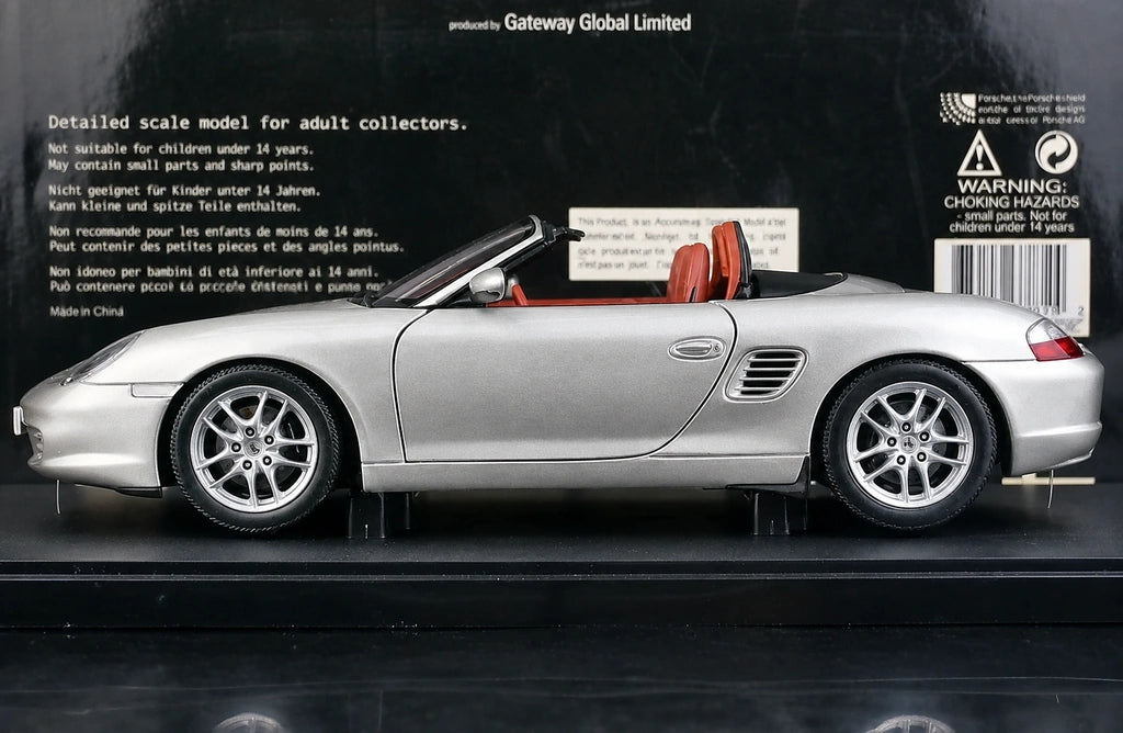 [AutoArt] 1:18 Porsche 1996 Boxster 986 Modello Argento di Automobili in Metallo Pressofuso