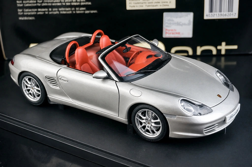 [AutoArt] 1:18 Porsche 1996 Boxster 986 Modello Argento di Automobili in Metallo Pressofuso