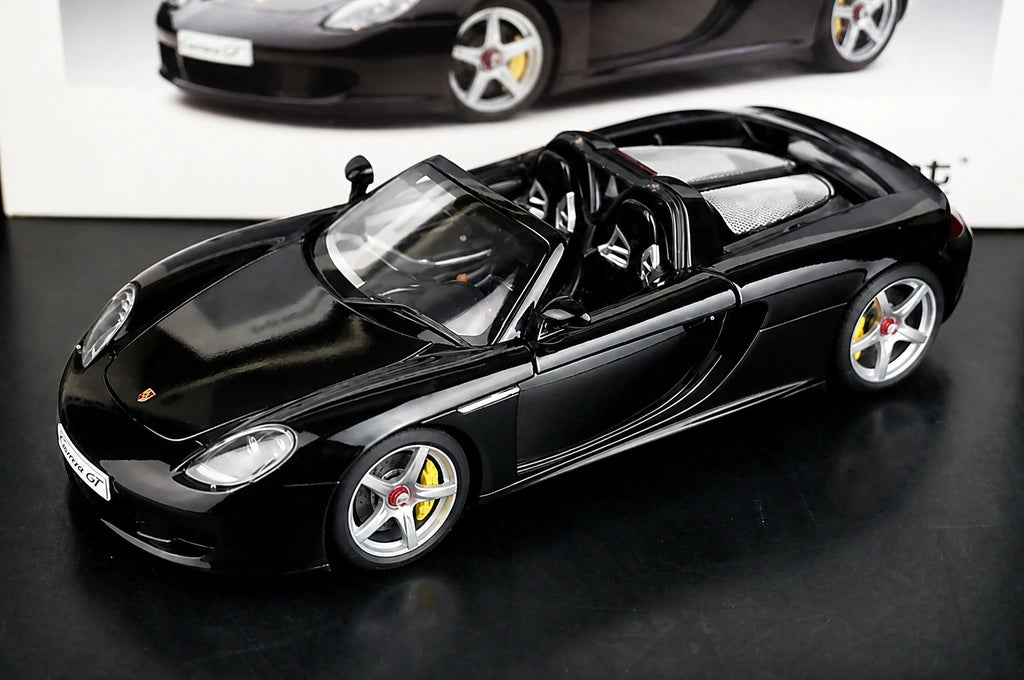 [AutoArt] 1:18 Porsche 2004 Carrera GT Modello nero di auto in metallo pressofuso
