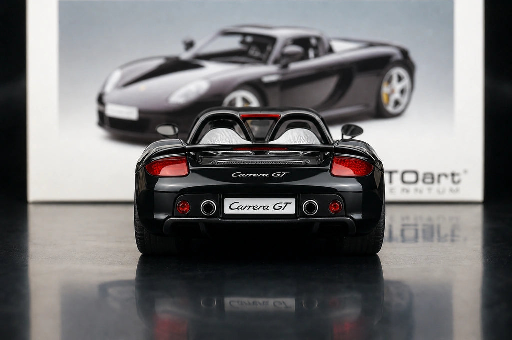 [AutoArt] 1:18 Porsche 2004 Carrera GT Modello nero di auto in metallo pressofuso