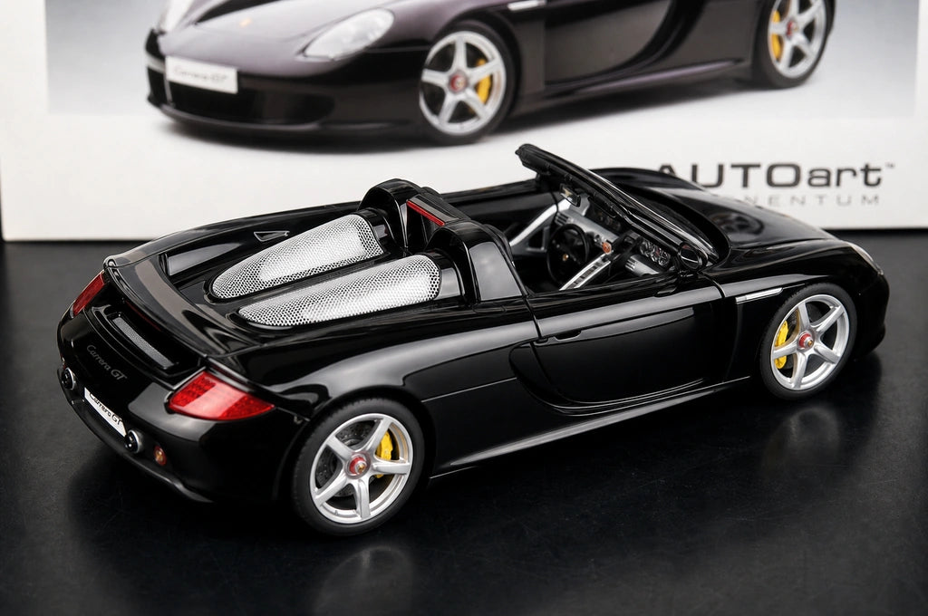 [AutoArt] 1:18 Porsche 2004 Carrera GT Modello nero di auto in metallo pressofuso