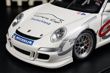 [AutoArt] 1:18 Porsche 2006 911 997 GT3 Carrozza modello della livrea Cup Deutschland in pressofuso