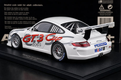 [AutoArt] 1:18 Porsche 2006 911 997 GT3 Carrozza modello della livrea Cup Deutschland in pressofuso