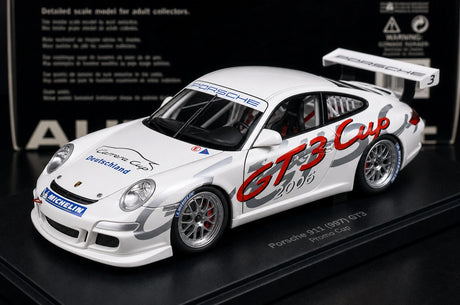 [AutoArt] 1:18 Porsche 2006 911 997 GT3 Carrozza modello della livrea Cup Deutschland in pressofuso