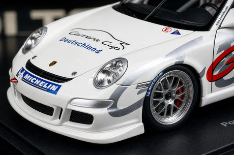 [AutoArt] 1:18 Porsche 2006 911 997 GT3 Carrozza modello della livrea Cup Deutschland in pressofuso
