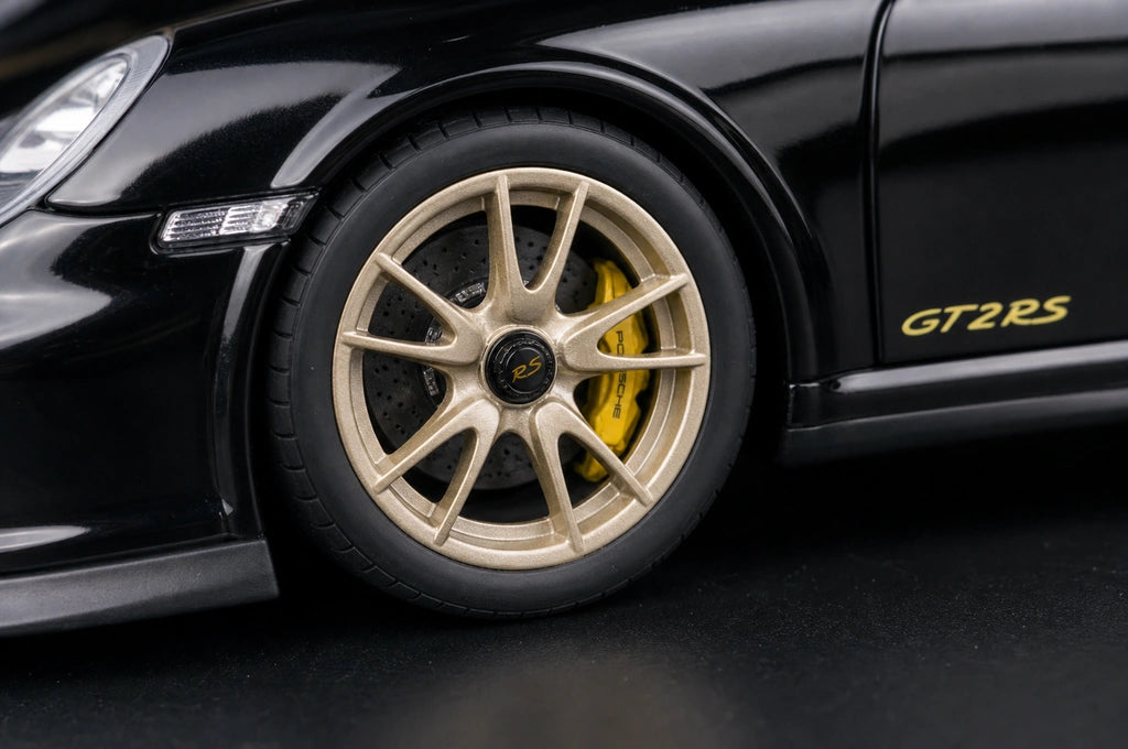 [AutoArt] 1:18 Porsche 2010 911 997 GT2 RS Modello nero di auto in metallo pressofuso