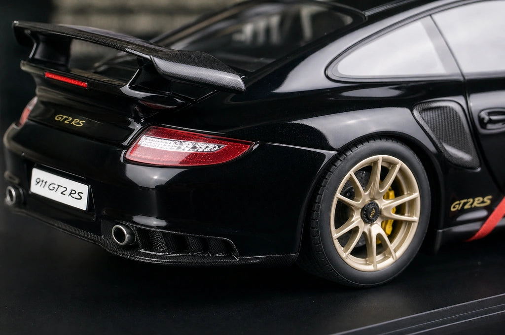 [AutoArt] 1:18 Porsche 2010 911 997 GT2 RS Modello nero di auto in metallo pressofuso