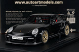 [AutoArt] 1:18 Porsche 2010 911 997 GT2 RS Modello nero di auto in metallo pressofuso