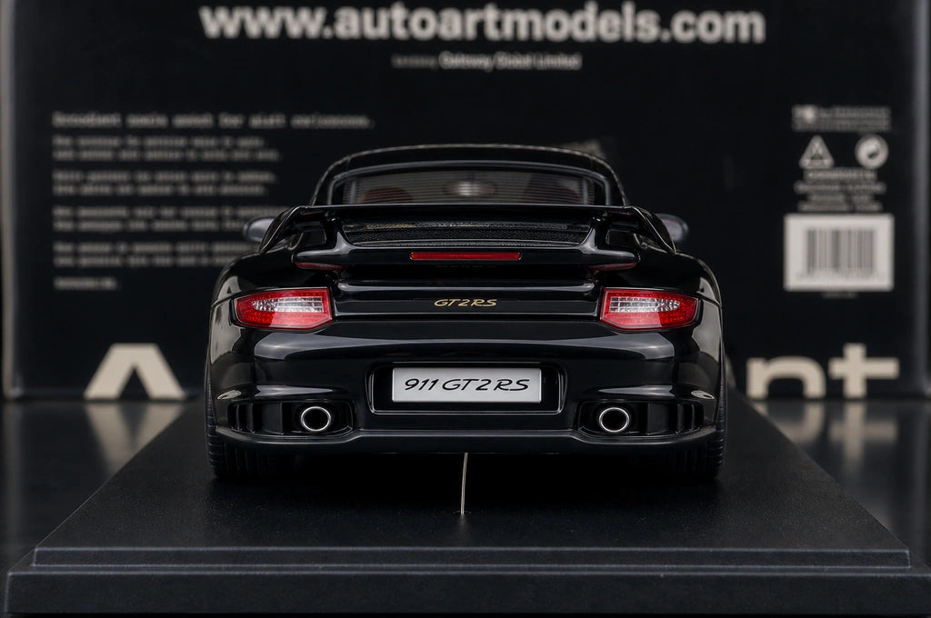 [AutoArt] 1:18 Porsche 2010 911 997 GT2 RS Modello nero di auto in metallo pressofuso