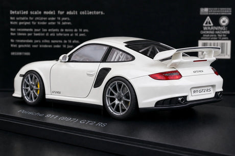 [AutoArt] 1:18 Porsche 2010 911 997 GT2 RS Modello bianco di auto in metallo pressofuso