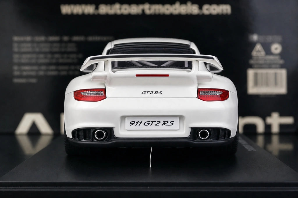 [AutoArt] 1:18 Porsche 2010 911 997 GT2 RS Modello bianco di auto in metallo pressofuso